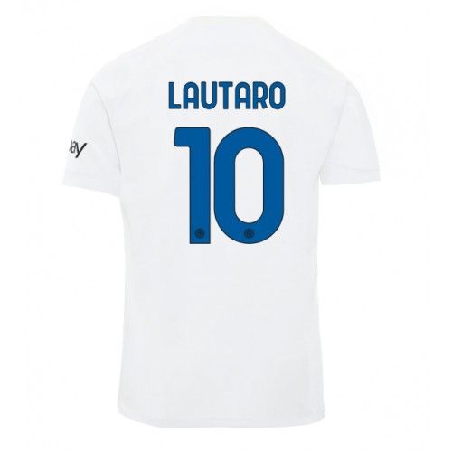 Maillot de foot Inter Milan Lautaro Martinez #10 Extérieur 2023-24 Manches Courte